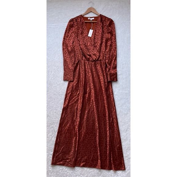 NWT Favorite Daughter x Nuuly The Joan Dress in Chocolate Jacquard, Size Small - Picture 7 of 12